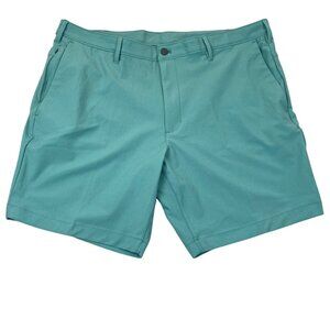 Lands End Men's Shorts Size 42 Green Casual With Belt Loops & Pockets